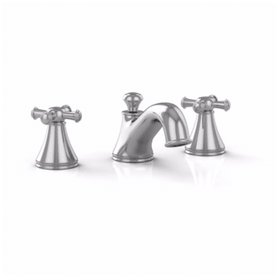 TL220DD12#CP Widespread Lavatory Faucet with Cross Handles in Polished Chrome