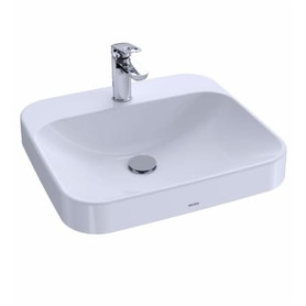20" Mount Rectangle Vessel Lavatory Sink in Cotton