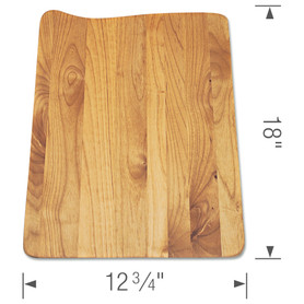 18-in L x 12-3/4-in W Wood Cutting Board in Brown