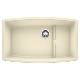 19.5-In X 32-In Single-Basin Granite Undermount Residential Kitchen Sink in Biscuit