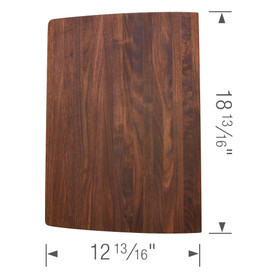 18-7/8-in L x 12-7/8-in W Wood Cutting Board in Brown