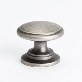 Knob 1 1/8" in Weathered Nickel