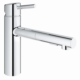 Grohe 31453001 Concetto Single-Handle Kitchen Faucet with 100 Degree Swivel in StarLight Chrome