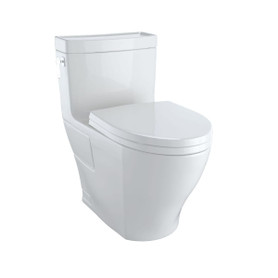1.28 GPF One-Piece Elongated Toilet Bowl in Colonial White