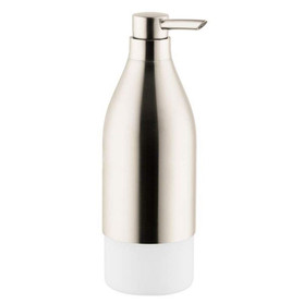 Soap Lotion Dispenser Wall Mounted with 16oz Capacity in Brushed Nickel