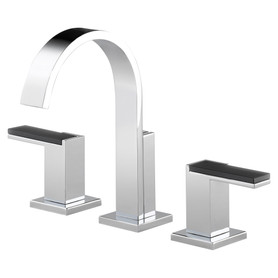K65380-L5382PC 65380LF Widespread Bathroom Faucet with Lever Handles in Polished Chrome