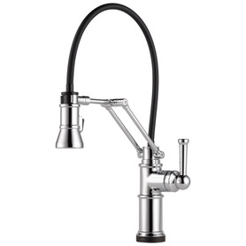 64225LF-PC Single Handle Articulating Kitchen Faucet with SmartTouch Technology in Chrome Finish