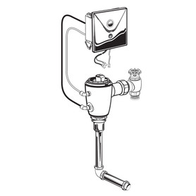 0.5 GPF Concealed Flush Valve for Back Spud Urinal