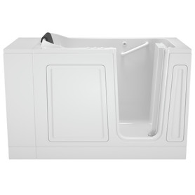 28-in. x 48-in. Walk-In Air Spa and Whirlpool Massage Bathtub with Right-Hand Drain in White