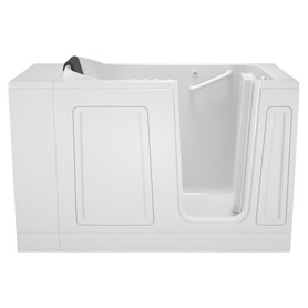 30-in. x 51-in. Walk-In Air Spa and Whirlpool Massage Bathtub with Right-Hand Drain in White