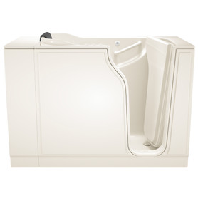 30-in. x 52-in. Walk-In Air Spa and Whirlpool Massage Bathtub with Right-Hand Drain in Linen