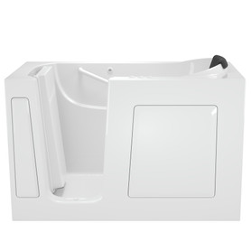 30-in. x 60-in. Walk-In Air Spa and Whirlpool Massage Bathtub with Left-Hand Drain in White