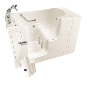 American Standard SS9OD5230LJ-BC-PC 30-in. x 52-in. Outward Opening Door Walk-In Jet Massage Bathtub with Tub Faucet in Linen
