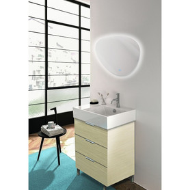 25.59 X 1.18 X 23.23 LED-Backlit Right Contemporary Mirror with Touch Sensor