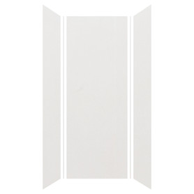 EWK363696-39 Expressions 36" X 36" X 96" 3-Piece Shower Wall Trimmable Kit, In Grey