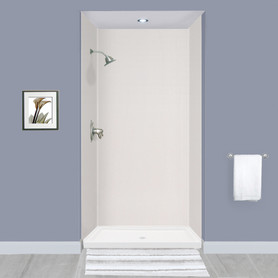 EWK483696-31 Expressions 36" X 48" X 96" 3-Piece Shower Wall Trimmable Kit, In White