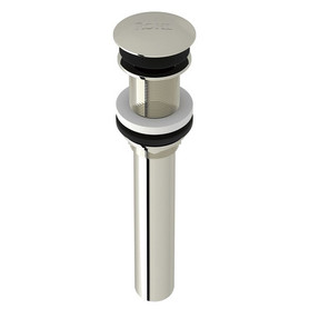 Non Slotted Touch Seal Dome Drain with 6-in Tailpiece in Polished Nickel