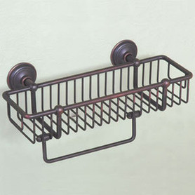 Polished Nickel 12in Basket in Polished Nickel