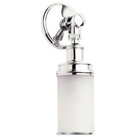 Single Light Wall Sconce in Polished Nickel