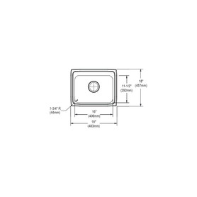 19" x 18" x 7-1/8" 20 Gauge Stainless Steel Single Bowl Drop-in Kitchen Sink with 3 Faucet Holes in Brushed Satin