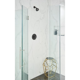 Posi-Temp Pressure Balanced Tub and Shower Trim with 2.5 GPM Shower Head and Tub Spout in Matte Black