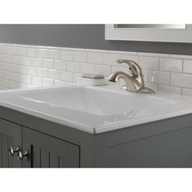 520-SSMPU-DST Single Handle Lavatory Faucet - Metal Pop-Up in Brilliance Stainless