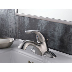 520-SSPPU-DST Single Handle Centerset Lavatory Faucet in Brilliance Stainless
