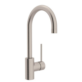 Side Lever Handle Bar/Food Prep Faucet In Satin Nickel