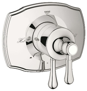 Dual Function Pressure Balance Trim with Control Module in Sterling