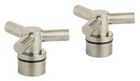 Trio Roman Tub Filler Handles (2 Pack) in Brushed Nickel