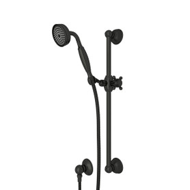 Single-Function Anti-Cal Handshower/Hose/Bar/Outlet Set in Old Iron