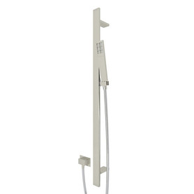 Modern Rectangular Handshower Set in Polished Nickel