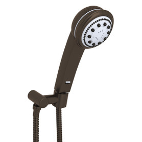 Handshower, Hose and Handshower Holder Retrofit Set in Tuscan Brass