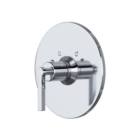 Rohl A4214LMAPC Lombardia Thermostatic Trim Plate without Volume Control with Metal Lever Handle, Polished Chrome