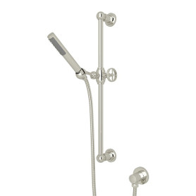 Single-Function Handshower Set with Metal Campo Wheel in Polished Nickel