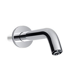 TEL135-D10ET#CP Wall-Mount Electronic Bathroom Faucet with 10s Controller and Thermostatic Mixing Valve in Polished Chrome, 0.5 GPM