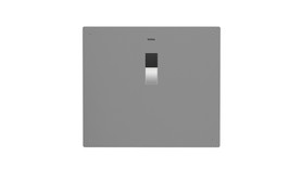 1.0 GPF Concealed Ultra High-Efficiency Toilet Flush Valve with Floor Mount Back Spud in Stainless Steel