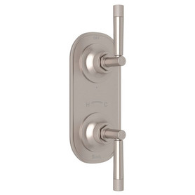 Rohl MB2090LMSTN 1/2-in Thermostatic/Diverter Control Trim with Metal Lever in Satin Nickel