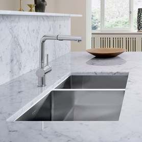 18-In X 33-In Double-Basin Undermount Residential Kitchen Sink in Stainless Steel
