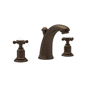 Widespread Bathroom Faucet and Pop-Up Drain in English Bronze