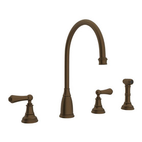 U.4736L-EB-2 Widespread Kitchen Faucet in English Bronze