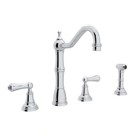 U.4776L-APC-2 Widespread Kitchen Faucet in Polished Chrome