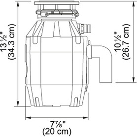 Disposer Continuous 1/2 Hp Shell