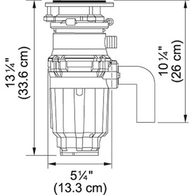 Disposer Continuous 1/2 Hp