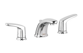 2-Handle Widespread Bathroom Faucet with 50/50 Drain in Polished Chrome