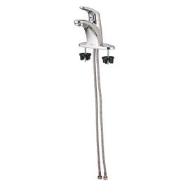 1-Handle Centerset Bathroom Faucet without Drain/Rod Hole in Polished Chrome