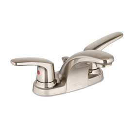 2-Handle 4" Centerset Bathroom Faucet without Drain in Brushed Nickel