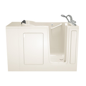 2848.109.ARL 28-in. x 48-in. Walk-in Air Spa Bathtub with Right-Hand Drain and Tub Faucet in Linen