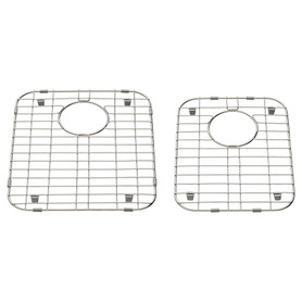 16.93" x11" 2-Pack Bottom Grid Sink Rack in Stainless Steel