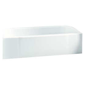 71141126-LNR-0 60-in L x 30-in W Rectangular Skirted Bathtub with Right-Hand Drain in White